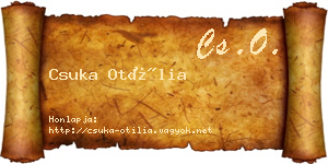 Csuka Otília névjegykártya